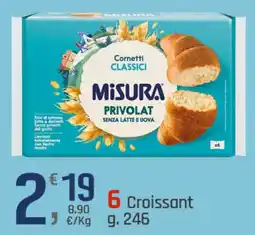 Supermercati Dok 6 Croissant MISURA offerta