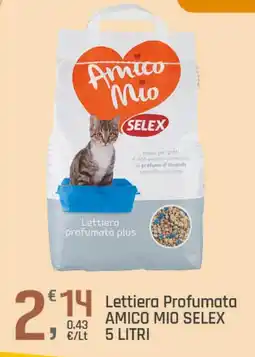 Supermercati Dok Lettiera profumata plus AMICO MIO SELEX offerta