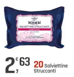Supermercati Dok Acqua alle rose 20 salviettine struccanti offerta