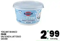 Interspar Yogurt bianco fage 0% senza lattosio offerta