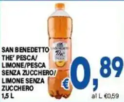 DEM SAN BENEDETTO THE' PESCA/ LIMONE/PESCA SENZA ZUCCHERO LIMONE SENZA ZUCCHERO offerta