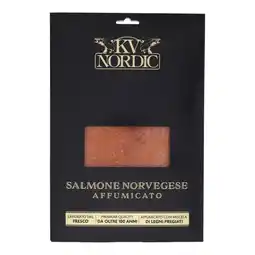Spazio Conad SALMONE NORVEGESE AFFUMICATO KV NORDIC offerta