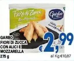 DEM Garbo fiori di zucca con alicie mozzarella offerta