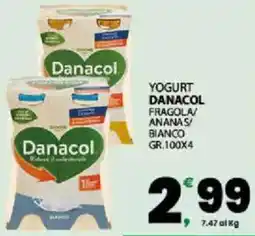 Interspar Yogurt danacol fragola/ ananas/ bianco offerta