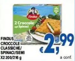 DEM Findus croccole classiche/ spinaci/semi x2 offerta