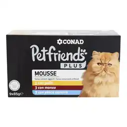 Spazio Conad MOUSSE CONAD PETFRIENDS PLUS offerta