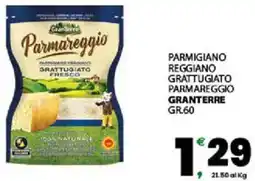 Interspar Parmigiano reggiano grattugiato parmareggio GRANTERRE offerta