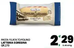Interspar Pasta filata topolino LATTERIA SORESINA offerta