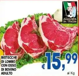 DEM Bistecche di lombo con osso di bovino adulto offerta