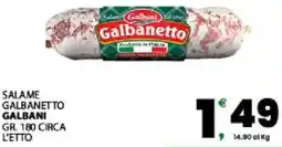 Interspar Salame galbanetto galbani circa l'etto offerta
