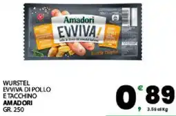 Interspar Wurstel evviva di pollo e tacchino AMADORI offerta