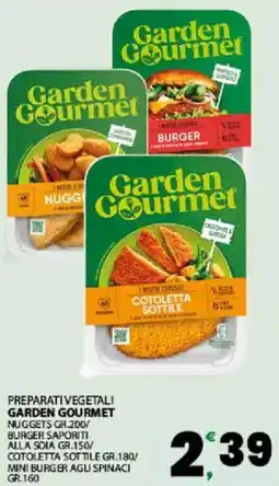 Interspar Preparativegetali garden gourmet nuggets / burger saporiti alla soia / cotoletta sottile / mini burger agli spinaci offerta