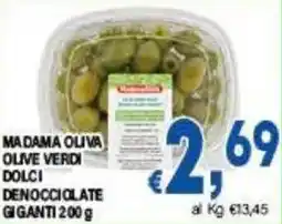 DEM Madama oliva olive verdi dolci denocciolate giganti offerta
