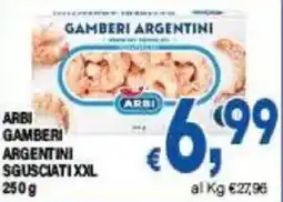 DEM Arbi gamberi argentini sgusciati xxl offerta