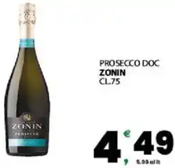 Interspar Prosecco doc ZONIN offerta
