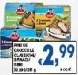 DEM Findus croccole classiche spinacci/ semi x2 offerta