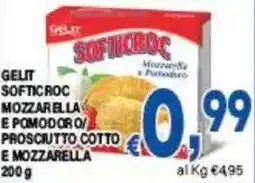 DEM Gelit softicroc mozzarella e pomodoro/ prosciutto cotto e mozzarella offerta