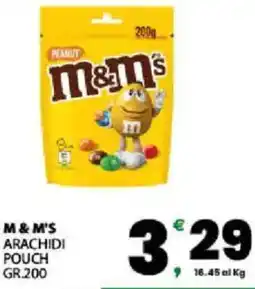 Interspar M&m's arachidi pouch offerta