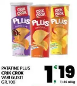 Interspar Patatine plus crik crok offerta