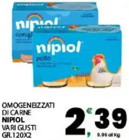 Interspar Omogeneizzati di carne NIPIOL offerta