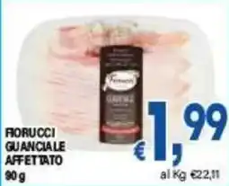DEM Fiorucci guanciale affettato offerta