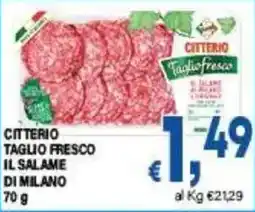 DEM Citterio taglio fresco il salame di milano offerta