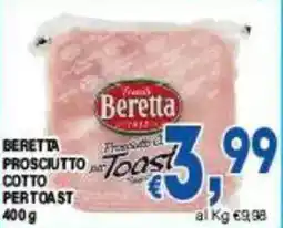 DEM Beretta prosciutto cotto per toast offerta