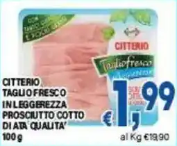DEM Citterio taglio fresco inleggerezza prosciutto cotto di alta qualita offerta