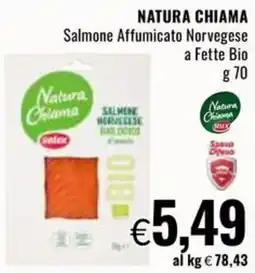 Famila NATURA CHIAMA Salmone Affumicato Norvegese a Fette Bio offerta