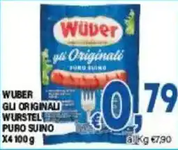 DEM Wuber gli originali wurstel puro suino x4 offerta