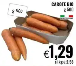 Famila Carote bio offerta