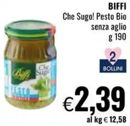 Famila BIFFI Che Sugo! Pesto Bio senza aglio offerta
