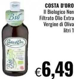 Famila COSTA D'ORO Il Biologico Non Filtrato Olio Extra Vergine di Oliva offerta