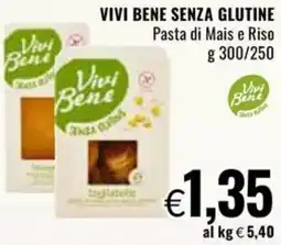 Famila VIVI BENE SENZA GLUTINE Pasta di Mais e Riso offerta
