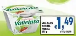 DEM Vallelata ricotta fresca offerta