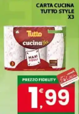 Interspar Carta cucina tutto style offerta