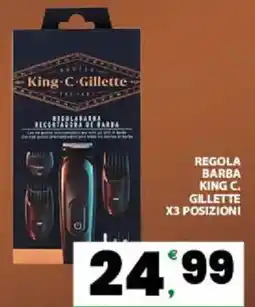 Interspar Regola barba KING C. GILLETTE offerta