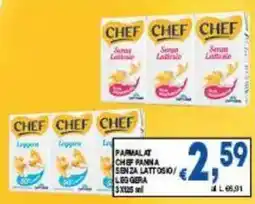DEM Parmalat chef panna senza lattosio/ leggera offerta