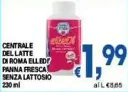 DEM Centrale del latte di roma elled panna fresca senza lattosio offerta