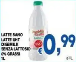 DEM Latte sano latte uht digemilk senza lattosio 0% grassi offerta