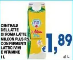 DEM Centrale dellatte di roma latte milcon plus ps confermenti lattici vivi e vitamine offerta