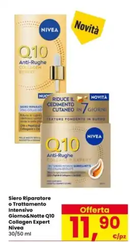 Interspar Siero Riparatore o Trattamento Intensivo Giorno&Notte Q10 Collagen Expert Nivea offerta