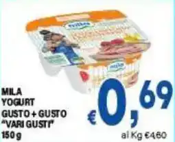 DEM Mila yogurt gusto+gusto offerta