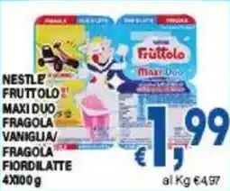 DEM Nestle fruttolo maxi duo fragola vaniglia fragola fiordilatte offerta