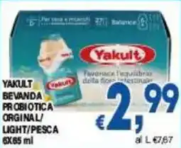 DEM Yakult bevanda probiotica orginal/ light/pesca offerta