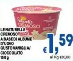 DEM Le naturelle cremoso a base di albume d'uovo gusto vaniglia cioccolato offerta