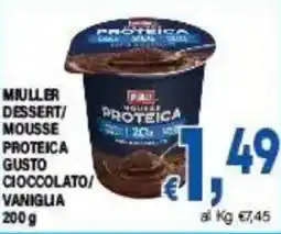 DEM Muller dessert mousse proteica gusto cioccolato vaniglia offerta