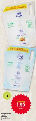 Interspar Sapone liquido ricarica Fresh & Clean offerta
