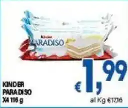 DEM Kinder paradiso x4 offerta