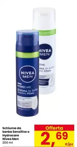 Interspar Schiuma da barba Sensitive o Hydrocare Nivea Men offerta